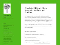 Chaplain Ed Paul - Christian Website Design Portfolio
