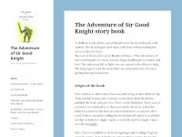 The Adventures of Sir Good Knight